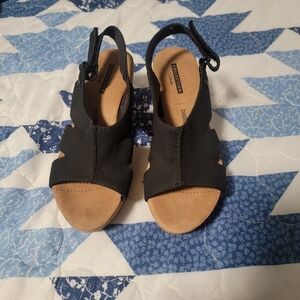 Comfort Plus by Predictions Black Sandals